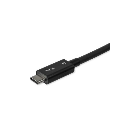 StarTech.com 0.8m / 2.7ft Thunderbolt 3 to Thunderbolt 3 Cable - 40Gbps - Certified TB3 - USB C Compatible - Active - 100W PD (TBLT34MM80CM) - Thunderbolt cable - USB-C (M) to USB-C (M) - Thunderbolt 3  /  USB  /  DisplayPort - 80 cm - 4K support, 5K support - black - for P / N: PEXUSB321C - 1