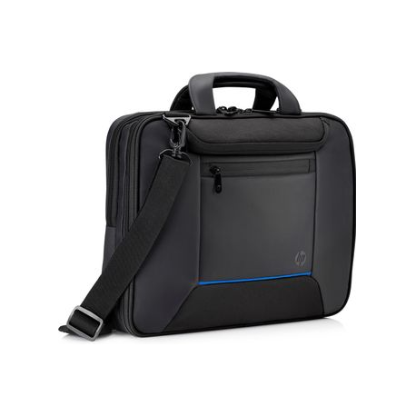 HP Recycled Series Top Load - Notebook carrying case - 14" - 14.1" - black with blue accents - for HP 340 G7; Chromebook 11 G9, 14 G7; Chromebook x360; Elite x2; EliteBook 840; Pro c640 G2 - 0