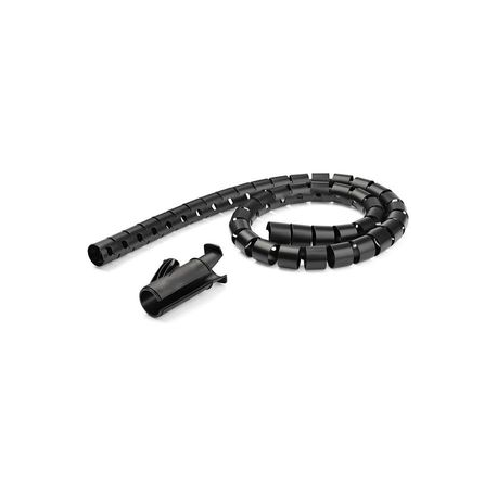 StarTech.com 1.5m (4.9ft) Cable Management Sleeve - Spiral - 1.8" (45mm) Diameter - W / Cable Loading Tool (CMSCOILED3) - Cable sleeving kit - black - 1.5 m - 0