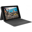 Logitech Rugged Folio - Keyboard and folio case - Apple Smart connector - Pan Nordic - for Apple 10.2-inch iPad (7th generation, 8th generation)