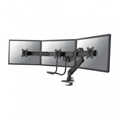 Neomounts by Newstar Select NM-D775DX3 - Mounting kit - for 3 LCD displays (full-motion) - black - screen size: 17"-24" - clamp mountable, grommet, desk-mountable - 0