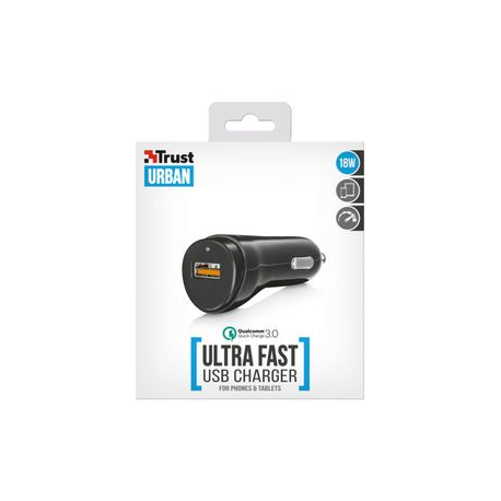 MOBILE CHARGER CAR QC3.0 18W/21819 TRUST