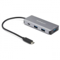 StarTech.com 4 Port USB C Hub w/ 3x USB A & 1x USB C, SuperSpeed 10Gbps USB Type-C, USB 3.1/3.2 Gen 2 Hub, USB Bus Powered, Compact USB-C to USB Adapter Hub, Portable/Laptop Hub, Aluminum - Windows/macOS/Linux (HB31C3A1CB) - Hub - 1 x USB-C + 3 x USB 3.1 - desktop - for P/N: PEXUSB321C