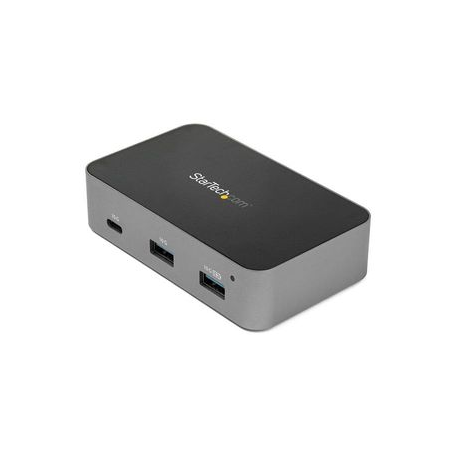 StarTech.com 4-Port USB C Hub - USB 3.1 Gen 2 (10Gbps) - 3x USB-A & 1x USB-C - Powered - Universal Power Adapter Included (HB31C3A1CS) - Hub - 1 x USB-C + 3 x USB 3.1 - desktop - AC 110/240 V - for P/N: PEXUSB321C - 0
