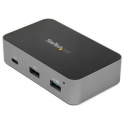 StarTech.com 4-Port USB C Hub - USB 3.1 Gen 2 (10Gbps) - 3x USB-A & 1x USB-C - Powered - Universal Power Adapter Included (HB31C3A1CS) - Hub - 1 x USB-C + 3 x USB 3.1 - desktop - AC 110/240 V - for P/N: PEXUSB321C