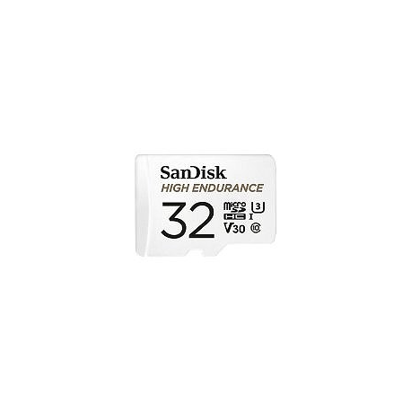 SanDisk Max Endurance - Flash memory card (microSDHC to SD adapter included) - 32 GB - Video Class V30 / UHS-I U3 / Class10 - microSDHC UHS-I - 3
