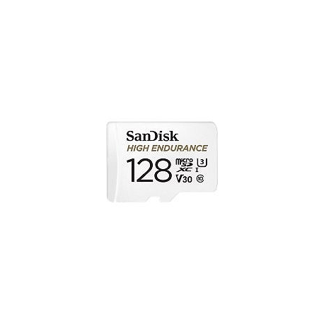 SanDisk Max Endurance - Flash memory card (microSDXC to SD adapter included) - 128 GB - Video Class V30 / UHS-I U3 / Class10 - microSDXC UHS-I - 1