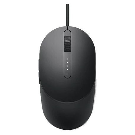 Dell MS3220 - Mouse - laser - 5 buttons - wired - USB 2.0 - black - with 3 years Advanced Exchange Service - 3