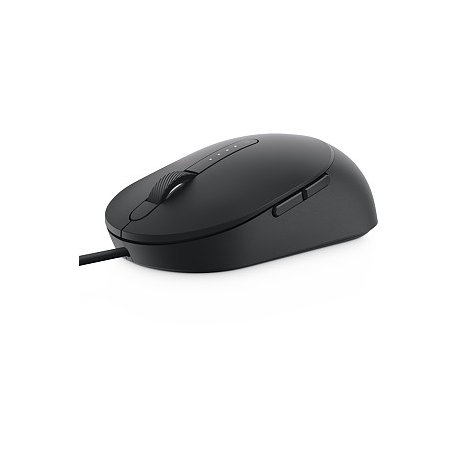 Dell MS3220 - Mouse - laser - 5 buttons - wired - USB 2.0 - black - with 3 years Advanced Exchange Service - 5