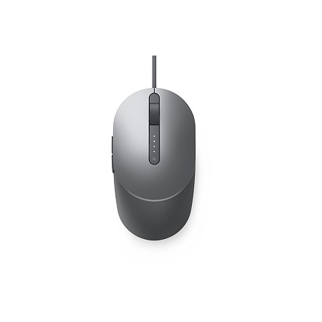 Dell MS3220 - Mouse - laser - 5 buttons - wired - USB 2.0 - titan grey - with 3 years Advanced Exchange Service - 5
