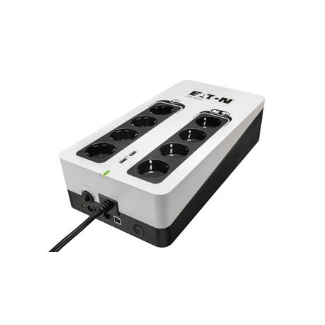 Eaton 3S 850 - UPS - AC 220-240 V - 510 Watt - 850 VA - 1-phase - USB - output connectors: 8 - 0