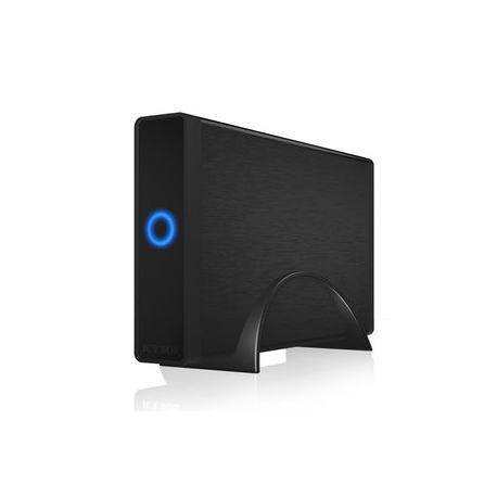 ICYBOX IB-377-C31 IcyBox External 3,5 HDD/SSD Case SATA III, USB 3.1 Type-C, Black