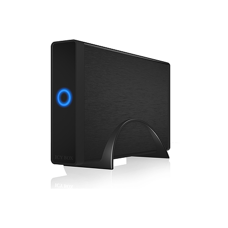 ICYBOX IB-377-C31 IcyBox External 3,5 HDD/SSD Case SATA III, USB 3.1 Type-C, Black