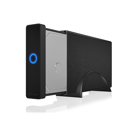 ICYBOX IB-377-C31 IcyBox External 3,5 HDD/SSD Case SATA III, USB 3.1 Type-C, Black