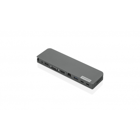 Lenovo USB-C Mini Dock - Mini-dock - USB-C - VGA, HDMI - GigE - 65 Watt - for ThinkPad L13 Yoga Gen 3; P1 Gen 5; T14s Gen 3; X1 Nano Gen 2; Yoga Slim 7 Pro 14 - 3