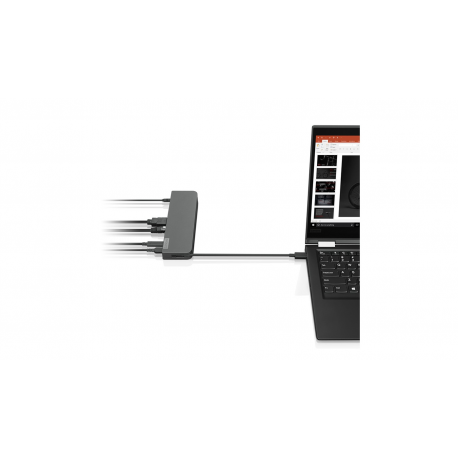 Lenovo USB-C Mini Dock - Mini-dock - USB-C - VGA, HDMI - GigE - 65 Watt - for ThinkPad L13 Yoga Gen 3; P1 Gen 5; T14s Gen 3; X1 Nano Gen 2; Yoga Slim 7 Pro 14 - 4