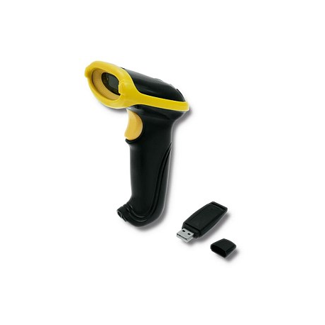 Qoltec - Barcode scanner - portable - 120 scan  /  sec - decoded - RF(2.4 GHz) - 1