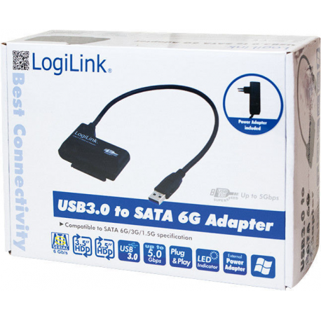 Logilink USB Adapter, USB 3.0 - SATA 6G