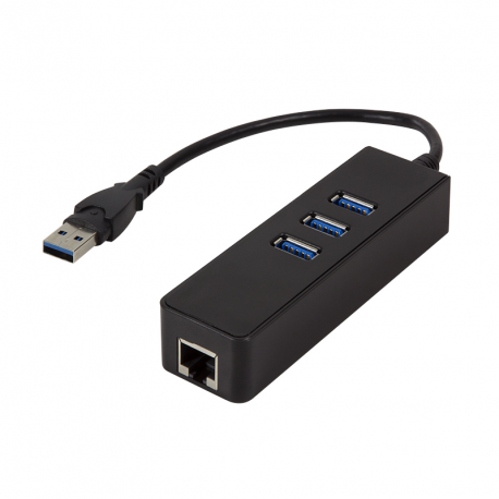 Logilink USB 3.0 3-port Hub with Gigabit Ethernet UA0173A