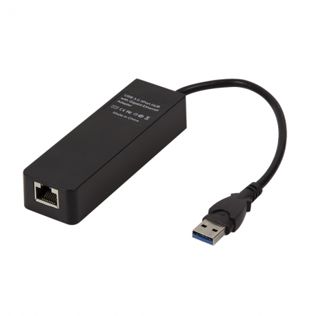 Logilink USB 3.0 3-port Hub with Gigabit Ethernet UA0173A
