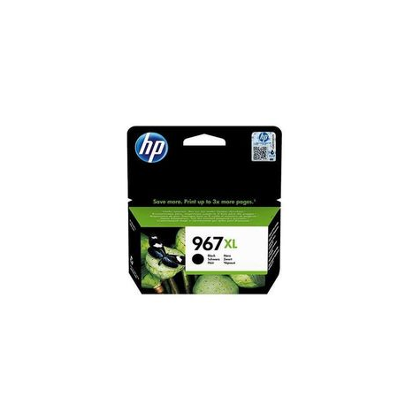 HP 967XL - 68.72 ml - High Yield - black - original - ink cartridge - for Officejet 9012; Officejet Pro 9020, 9022, 9022e, 9023, 9025, 9025e, 9028 - 0
