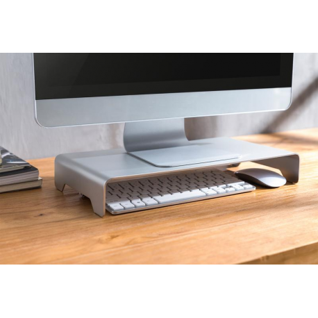 Aluminium Monitorerhöhung (Schlanke Aluminium Monitorerhöhung Silber)