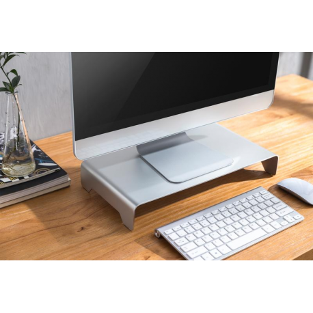 Aluminium Monitorerhöhung (Schlanke Aluminium Monitorerhöhung Silber)