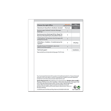 Microsoft Office Home and Business 2019 All Languages - ESD