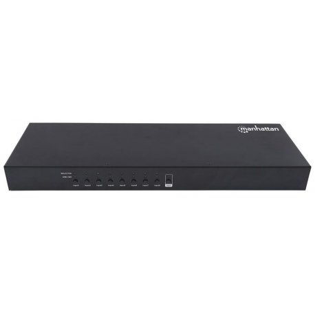Manhattan 8-port HDMI/USB KVM switch 8x1 with USB cables included black