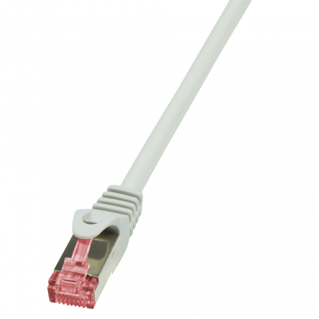 LogiLink PrimeLine - Patch cable - RJ-45 (M) to RJ-45 (M) - 1.5 m - SFTP, PiMF - CAT 6 - halogen-free, snagless - grey - 1