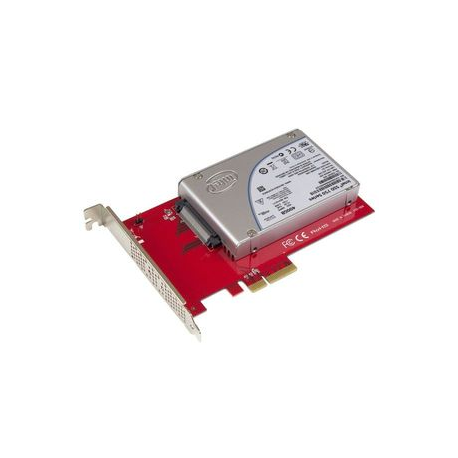 StarTech.com U.2 to PCIe Adapter for 2.5" U.2 NVMe SSD - SFF-8639 - x4 PCI Express 3.0 - Interface adapter - 2.5" - Ultra M.2 Card - PCIe 3.0 x4 - red - for P / N: BNDTB10GI, BNDTB210GSFP, BNDTB310GNDP, BNDTB410GSFP, BNDTB4M2E1, BNDTBUSB3142 - 4