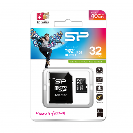 SILICON POWER 32GB, MICRO SDHC, CLASS 10 WITH SD ADAPTER - 3