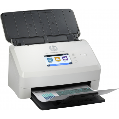 HP ScanJet Enterprise Flow N7000 snw1 - Document scanner - CMOS / CIS - Duplex - 216 x 3100 mm - 600 dpi x 600 dpi - up to 75 ppm (mono) / up to 75 ppm (colour) - ADF (80 sheets) - up to 7500 scans per day - USB 3.0, LAN, Wi-Fi(n) - 1