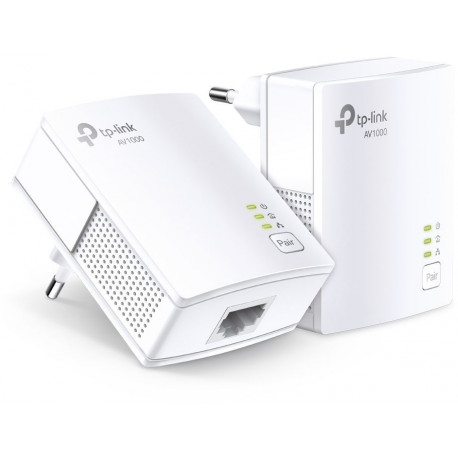 TP-Link TL-PA7017 KIT - V4 - Starter Kit - powerline adapter kit - GigE, HomePlug AV (HPAV), HomePlug AV (HPAV) 2.0, IEEE 1901 - wall-pluggable (pack of 2) - 0