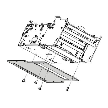 Zebra - Large media roll accessory mounting plate - 3