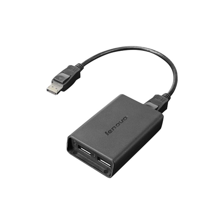 Lenovo - DisplayPort adapter - DisplayPort (M) to DisplayPort (F) - for ThinkCentre M75s Gen 2; M75t Gen 2; ThinkEdge SE30; SE50; ThinkStation P330 Gen 2; P350 - 2