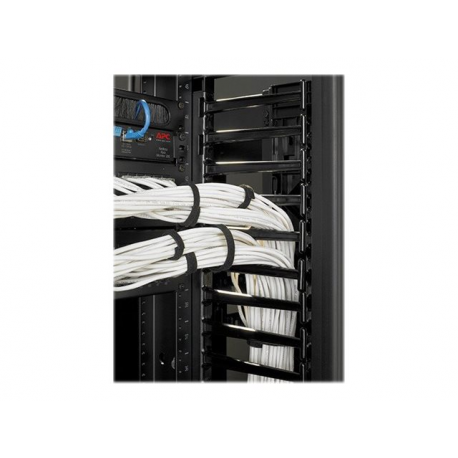 APC Cable Management - Rack cable management kit - black - for P/N: AR8444, AR8621 - 11