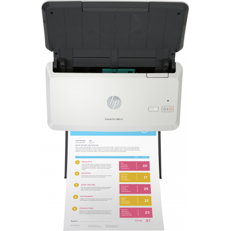 HP Scanjet Pro 2000 s2 Sheet-feed - Document scanner - Duplex - 216 x 3100 mm - 600 dpi x 600 dpi - up to 35 ppm (mono) - ADF (50 sheets) - up to 3500 scans per day - USB 3.0 - 4
