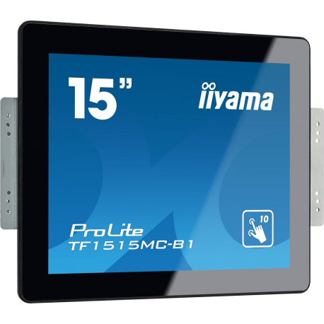 iiyama ProLite TF1515MC-B2 - LED monitor - 15" (15" viewable) - open frame - touchscreen - 1024 x 768 - TN - 350 cd/m² - 800:1 - 8 ms - HDMI, VGA, DisplayPort - black - 0