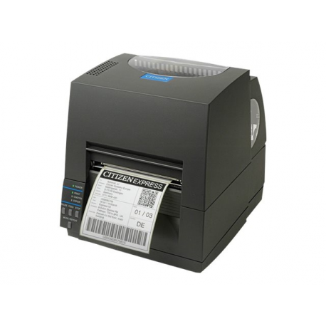 Citizen CL-S621II - Label printer - direct thermal / thermal transfer - Roll (11.8 cm) - 203 dpi - up to 100 mm/sec - USB, serial - black - 1