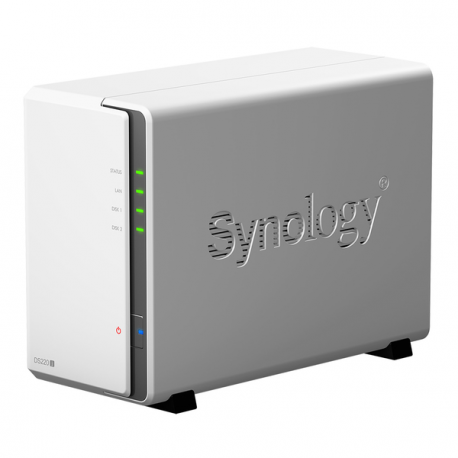 Synology Disk Station DS220j - NAS server - 2 bays - SATA 6Gb/s - RAID 0, 1, JBOD - RAM 512 MB - Gigabit Ethernet - iSCSI - 1