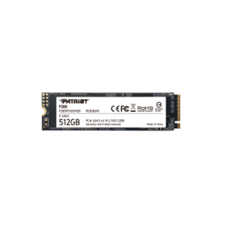 Patriot P300 - SSD - 512 GB - internal - M.2 2280 - PCIe 3.0 x4 (NVMe) - 0