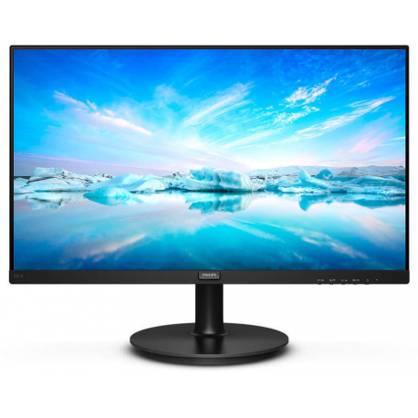 Philips V-line 221V8 - LED monitor - 22" (21.5" viewable) - 1920 x 1080 Full HD (1080p) @ 75 Hz - VA - 200 cd/m² - 4000:1 - 4 ms - HDMI, VGA - textured black - 0