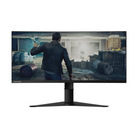 Lenovo G34w-10 - LED monitor - curved - 34" (34" viewable) - 3440 x 1440 @ 144 Hz - VA - 350 cd/m² - 3000:1 - 4 ms - HDMI, DisplayPort - black - 1