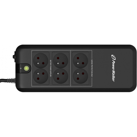 PowerWalker VFD 600 APFC - UPS - AC 220/230/240 V - 300 Watt - 600 VA 5 Ah - output connectors: 6 - black - 3