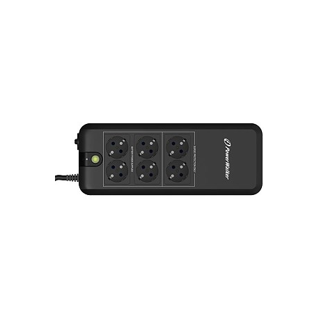 PowerWalker VFD 600 APFC - UPS - AC 220/230/240 V - 300 Watt - 600 VA 5 Ah - output connectors: 6 - black - 5