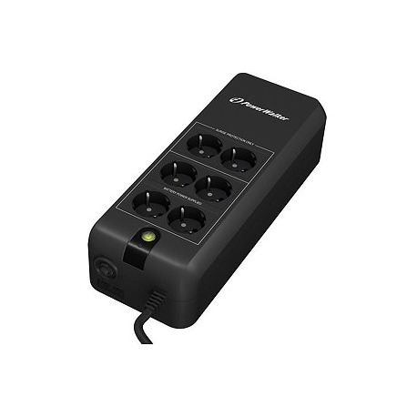 PowerWalker VFD 600 APFC - UPS - AC 220/230/240 V - 300 Watt - 600 VA 5 Ah - output connectors: 6 - black - 8