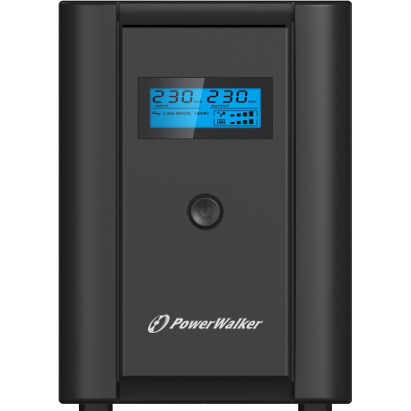 PowerWalker VI 2200 SH FR - UPS - AC 170-280 V - 1200 Watt - 2200 VA 9 Ah - USB - output connectors: 4 - 1