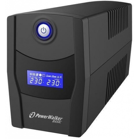 PowerWalker VI 1000 LCD FR - UPS - AC 162-290 V - 600 Watt - 1000 VA 7 Ah - USB - output connectors: 4 - 0
