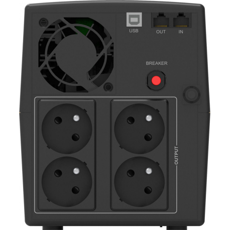 PowerWalker VI 1500 CW FR - UPS - AC 162-290 V - 1050 Watt - 1500 VA 9 Ah - RS-232, USB - output connectors: 3 - 2